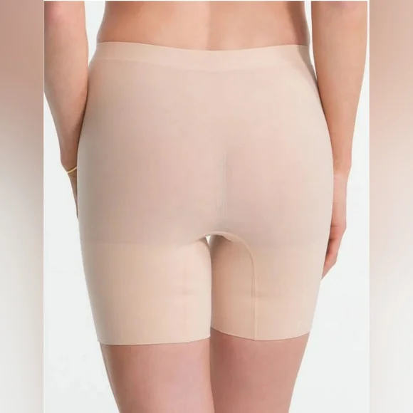 NWT SPANX Power Shorts Soft Nude 6 Inch Inseam Size Medium - Picture 2 of 6